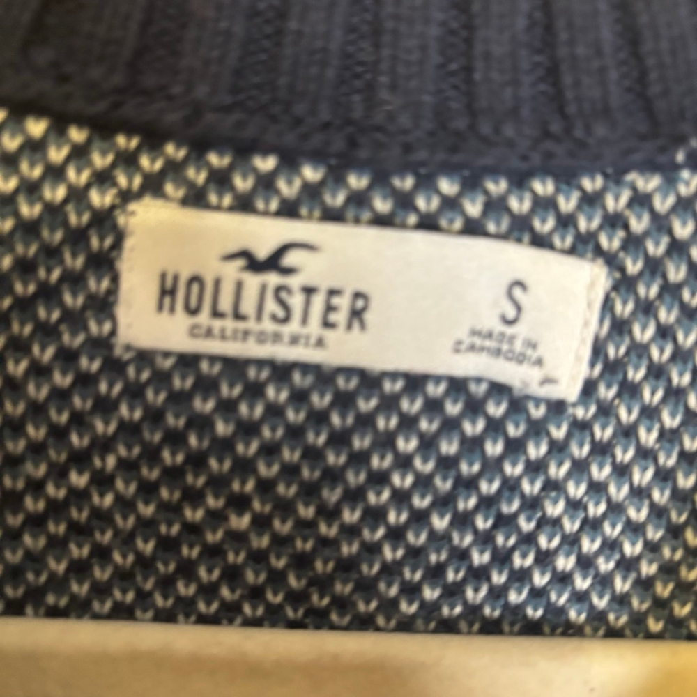Hollister Cropped Plaid Button-Up Cardigan Sweater Y2K Academia Grunge Small - Picture 6 of 11
